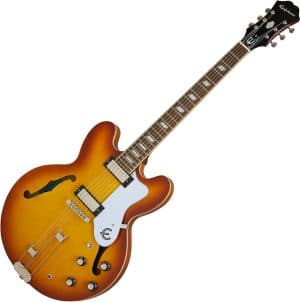 Epiphone Riviera Royal Tan guitare demi-caisse