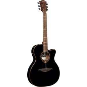 guiatre electro acoustique lAG tramontane 118 ace - black
