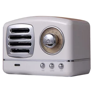 Enceinte-Bluetooh-Radio-Blanc