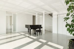 Piano à queue en entreprise